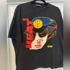 Vintage Miami HEAT Dunk Tee 1993-94 - L